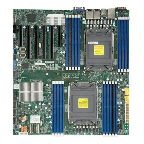 Supermicro X12DPI-N6 Motherboard - Intel C621A Chipset - Dual Socket LGA 4189 - DDR4-3200MHz - EATX 3rd Gen Intel Xeon Scalable Processors