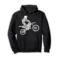 thumbnail image 1 of Supermoto Bike Dirt Biker Pullover Hoodie for Teens, Crew Neck Sweatshirt, Ultra Soft, Breathable Long Sleeve Hooded Sweatshirts, Casual Loose Trendy Long Sleeve Tops, 1 of 5