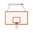 thumbnail image 1 of Supermount68 Performance Steel-Fiberglass Wall Mounted Basketball System, Saddle Brown, 1 of 1