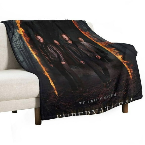Supernatural-0 Luxury Flannel Blanket - Super Soft Anti-Static Plush Warm Blanket for Sofa Bed - Extra Large Cozy Blanket for Men and Women, Home Decor Gift.