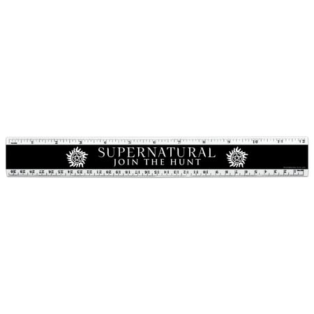 Supernatural Anti Possession Symbol 12 Inch Standard and Metric Plastic Ruler