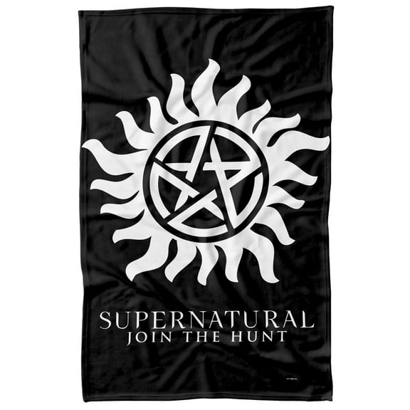 Supernatural Anti-Possession Symbol Fleece Blanket 36' x 58'