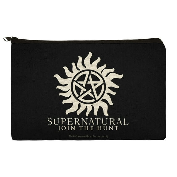 Supernatural Anti Possession Symbol Pencil Pen Organizer Zipper Pouch Case