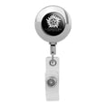 thumbnail image 1 of Supernatural Anti Possession Symbol Retractable Reel Premium Metal Chrome Badge ID Card Holder Clip, 1 of 3