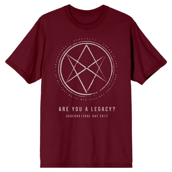 Supernatural Are You a Legacy Aquarian Star Men's Cardinal Red T-shirt-Medium