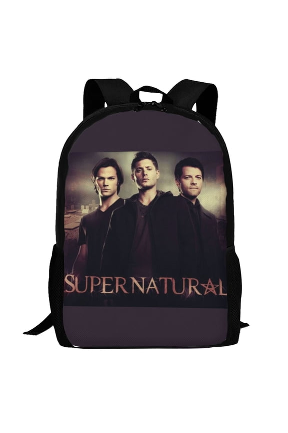 Supernatural Backpack,3d Print Laptop Backpack Lightweight Casual Daypack Bookbag Multi-Function Travel Backpack 16.5 In