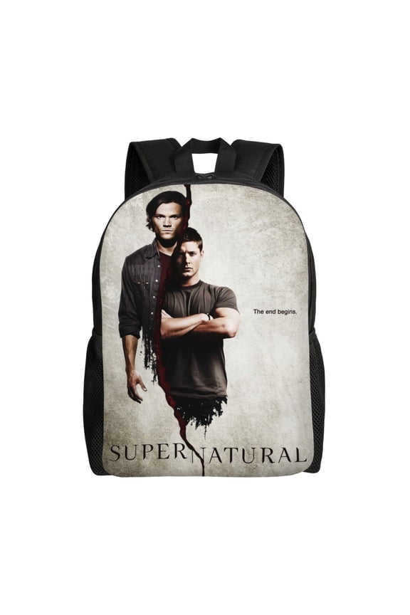 Supernatural Backpack With 3D Creative Design Pattern Print, Adjustable Shoulder Straps, Smooth Zipper, Large Capacity Backpack Casual Daily Backpack
