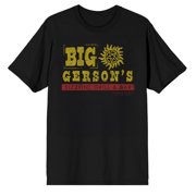 Supernatural Big Gersons Sizzling Bar & Grill Short Sleeve Adult T-Shirt-XL