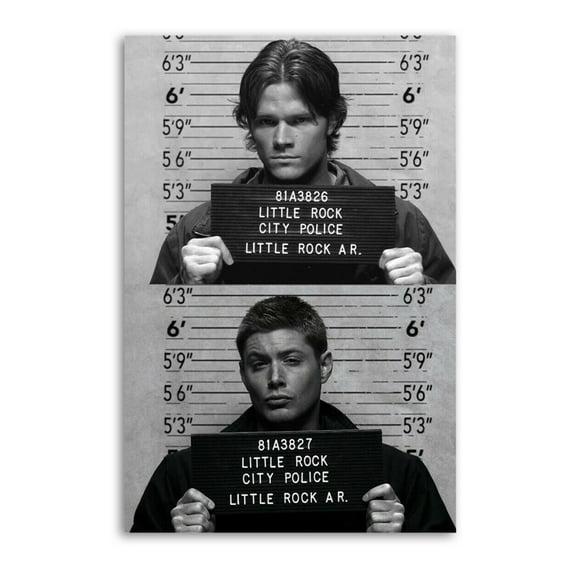 Supernatural - Black And White Poster Artworks Picture Print Poster Wall Art Painting Canvas Gift Decor Home Posters Decorative 08x12inch(20x30cm)