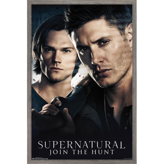 Supernatural - Brothers Wall Poster, 22.375" x 34", Framed