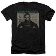 Supernatural - Dean Mug Shot - Heather Short Sleeve Shirt - XX-Large