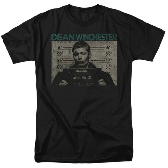Supernatural Dean Mug Shot Unisex Adult T Shirt For Men And Women