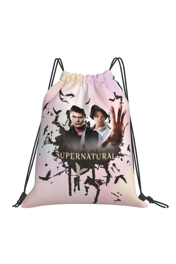 Supernatural Drawstring Backpack Sport Gym Bag For Yoga Swimming Gymsack Sport Strap Pack Bag
