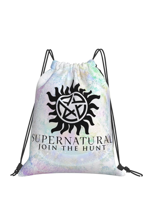 Supernatural Drawstring Backpack Sport Gym Bag For Yoga Swimming Gymsack Sport Strap Pack Bag