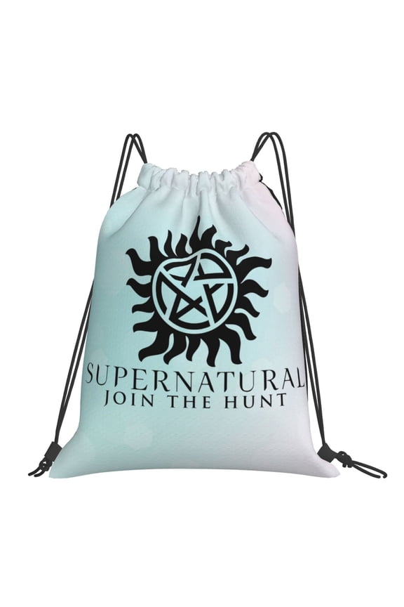 Supernatural Drawstring Backpack Sport Gym Bag For Yoga Swimming Gymsack Sport Strap Pack Bag