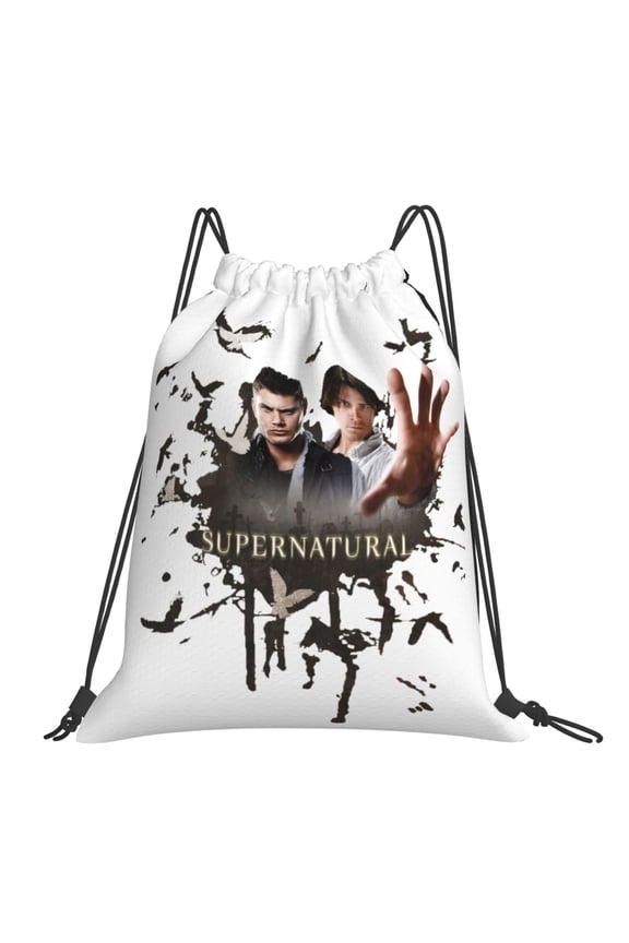 Supernatural Drawstring Backpack Sport Gym Bag For Yoga Swimming Gymsack Sport Strap Pack Bag