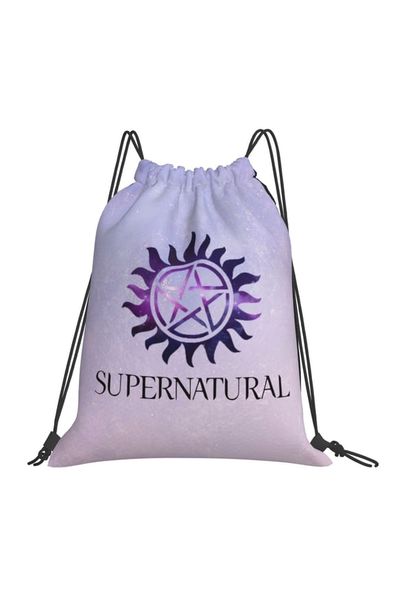 Supernatural Drawstring Backpack Sport Gym Bag For Yoga Swimming Gymsack Sport Strap Pack Bag