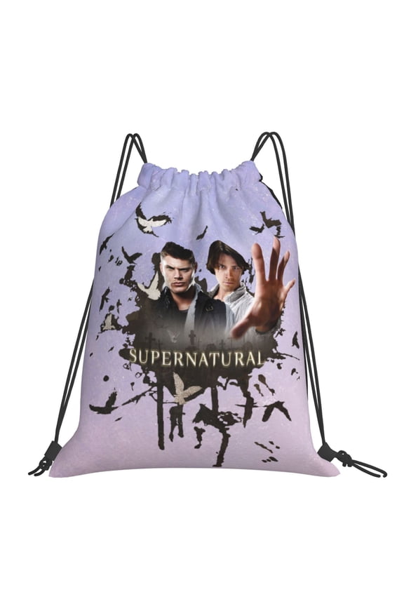 Supernatural Drawstring Backpack Sport Gym Bag For Yoga Swimming Gymsack Sport Strap Pack Bag
