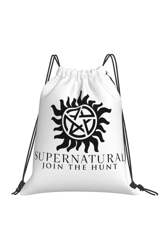 Supernatural Drawstring Backpack Sport Gym Bag For Yoga Swimming Gymsack Sport Strap Pack Bag
