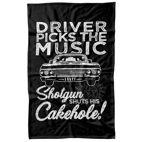 Supernatural Driver Picks Music Fleece Blanket 36' x 58'