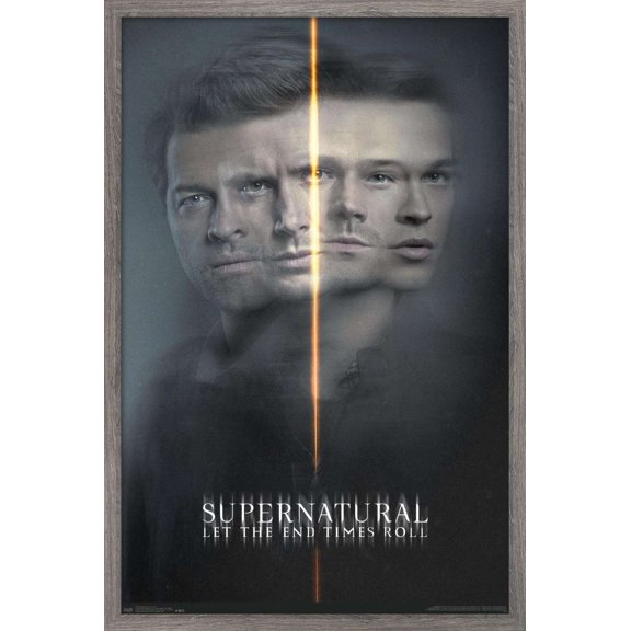Supernatural - Dual Faces Wall Poster, 14.725" x 22.375", Framed