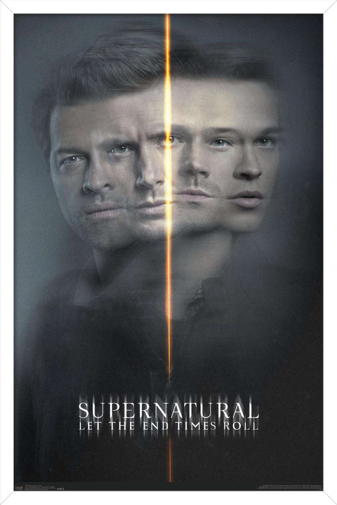 Supernatural - Dual Faces Wall Poster, 14.725" x 22.375", Framed
