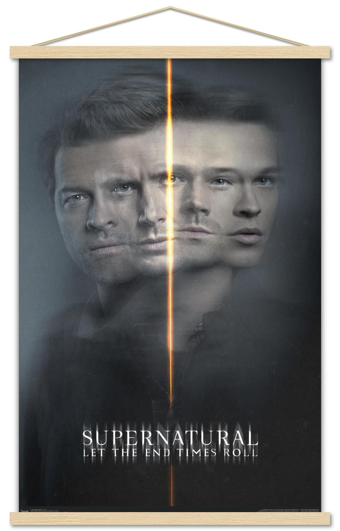 Supernatural - Dual Faces Wall Poster with Wooden Magnetic Frame, 22.375" x 34"
