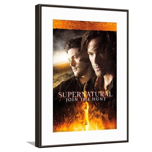 Supernatural - Fire Canvas Wall Poster, 14.725" x 22.375"