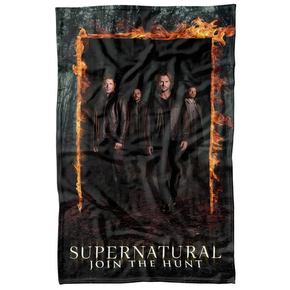 Supernatural Fire Frame Fleece Blanket 36' x 58'