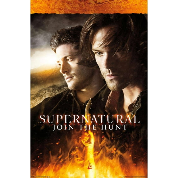 Supernatural - Fire Wall Poster, 14.725" x 22.375"