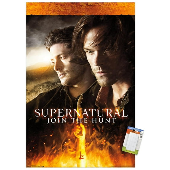 Supernatural - Fire Wall Poster, 22.375" x 34"
