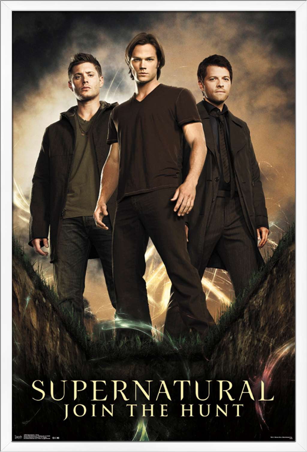 Supernatural - Group Wall Poster, 22.375" x 34", Framed