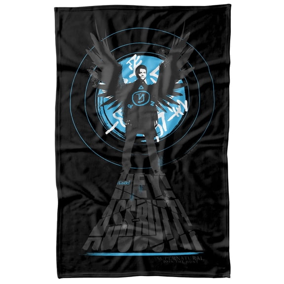 Supernatural Hey Ass Butt Fleece Blanket 36' x 58'