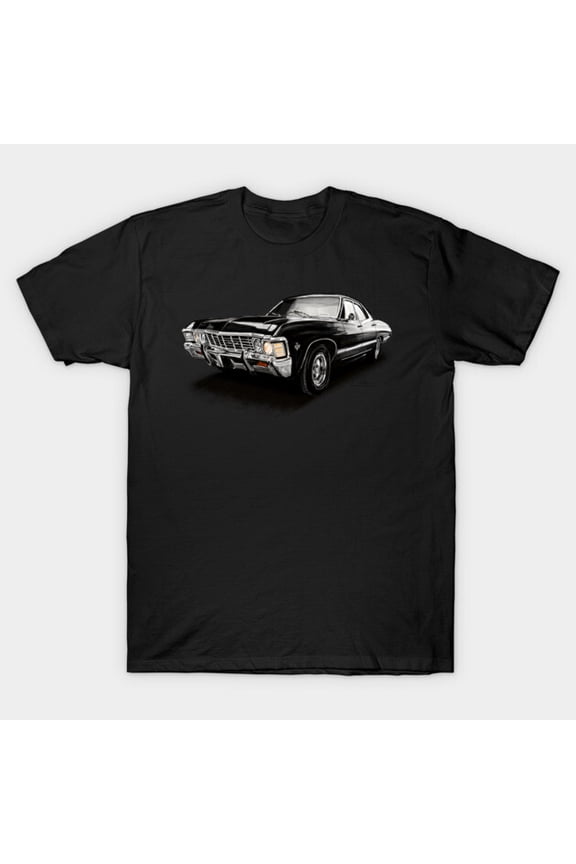 Supernatural Impala 1967 Dean Winchester Baby Retro TV Show Aesthetic Art Unisex T-Shirt