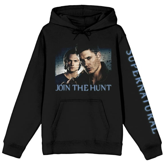 Supernatural Join the Hunt Adult Black Graphic Hoodie-3XL