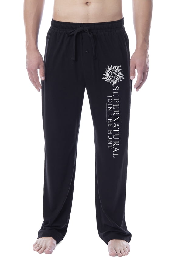 Supernatural Mens' Join The Hunt Anti-Possession Sleep Pajama Pants