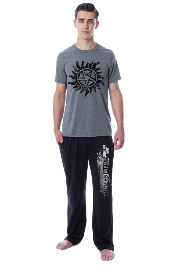 Supernatural Mens' Join The Hunt Anti-Possession Sleep Pajama Set