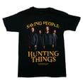 thumbnail image 1 of Supernatural Mens T-Shirt - Saving People Hunting Things Cast In Logo (Large), 1 of 1