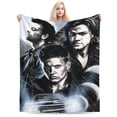 thumbnail image 1 of Supernatural Merchandise Supernatural TV Show Merchandise Supernatural Blanket - Comfortable Cartoon Flannel Blanket, All Seasons, 100% Polyester, Vintage Style, 1 of 6