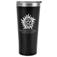 thumbnail image 1 of Supernatural Official Anti Possession Symbol 20 oz Travel Tumbler, Stainless Steel, Vacuum Insulated with Leak Resistant Slide-Lock Lid, 1 of 6