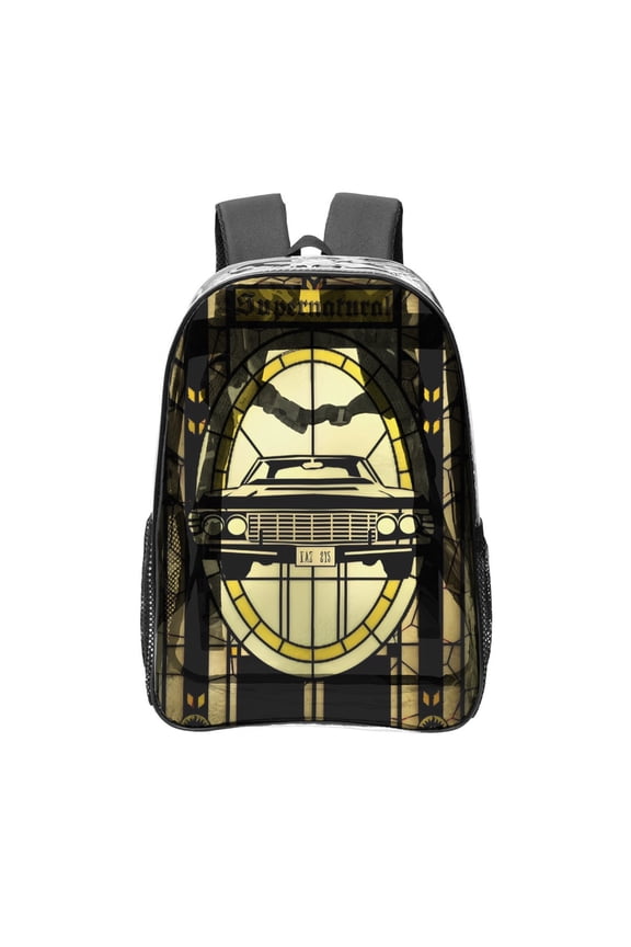 Supernatural Pattern Transparent Backpack Lightweight And fashionable Showcasing Personality And Leading The Trend