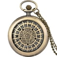 thumbnail image 1 of Supernatural Pentagram Bronze Finish Pocket Watch, 1 of 1