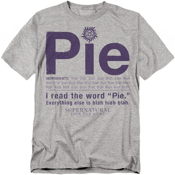 Supernatural T-Shirt Pie Unisex Graphic Tee For Men & Women