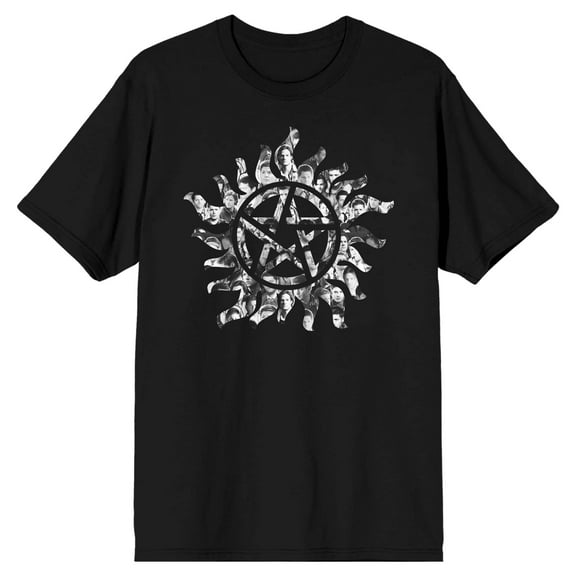 Supernatural Protection Symbol Men's Black T-shirt-Large