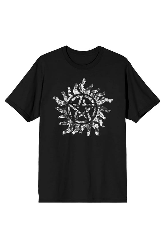 Supernatural Protection Symbol Men's Black T-shirt-Small