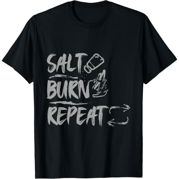 Supernatural Quotes Supernatural Fiction Salt Burn Repeat T-Shirt100% pure cotton short-sleeved shirt for both men and women
