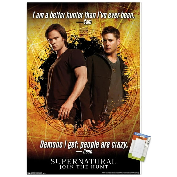 Supernatural - Quotes Wall Poster, 14.725" x 22.375"