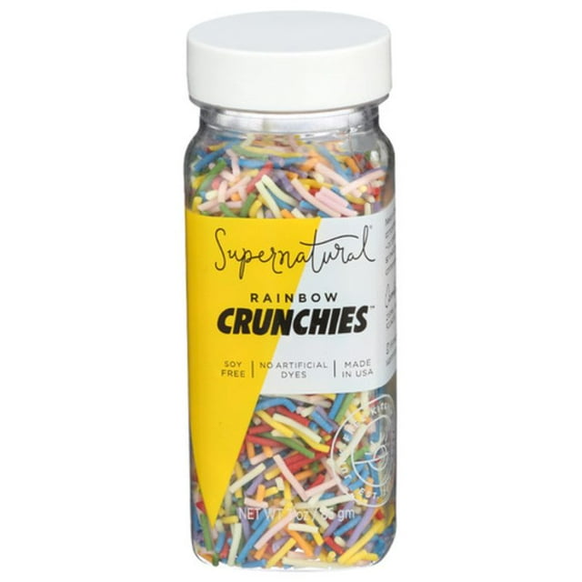 Supernatural Rainbow Crunchies Sprinkles 3 oz Pack of 4