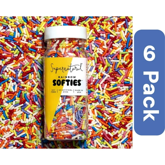 Supernatural Rainbow Softies Sprinkles 3 oz (Pack Of 6)