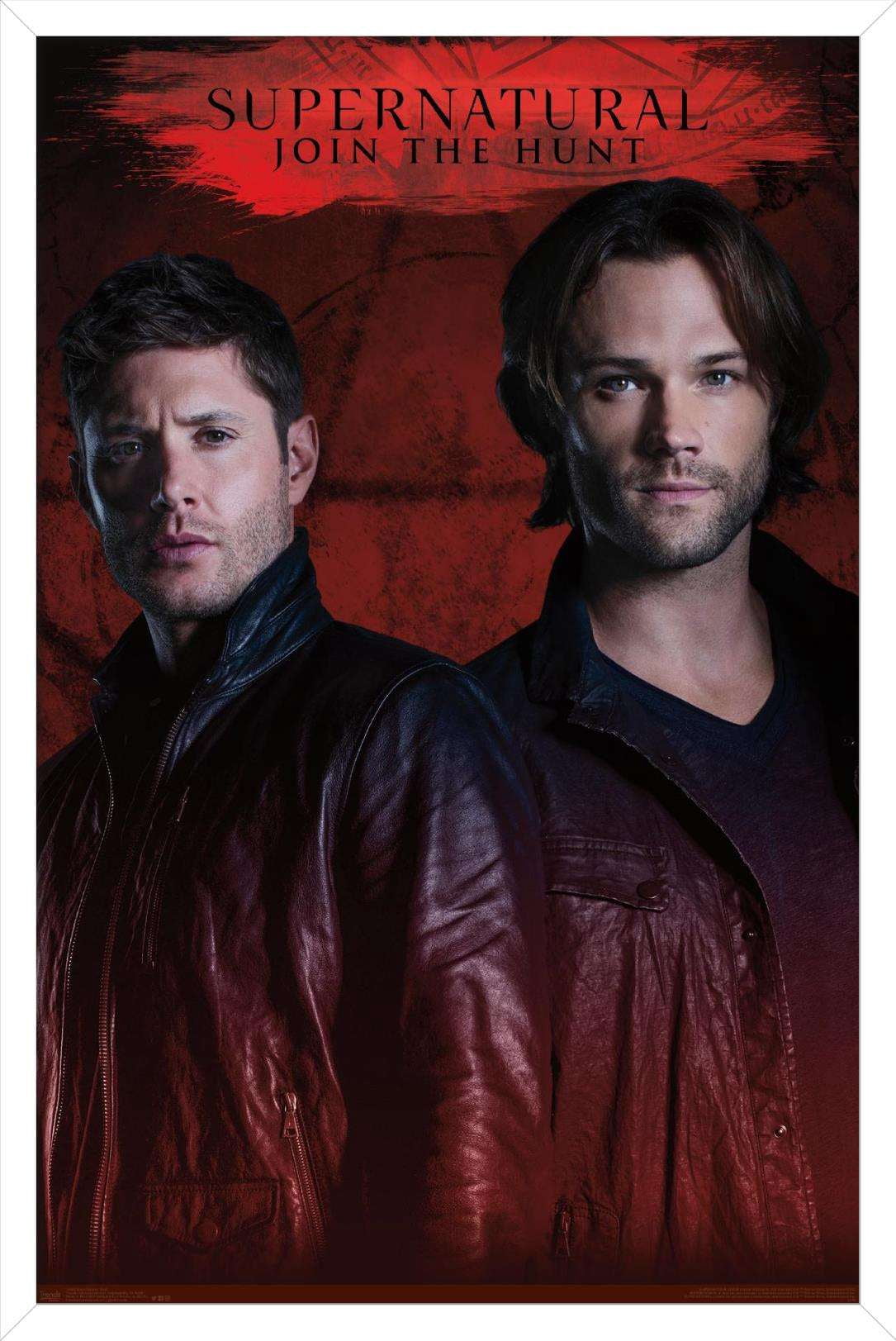 Supernatural - Red Wall Poster, 22.375" x 34", Framed